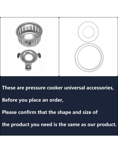 Juego de Repuestos Genérico para Olla de Presión Ultra60 11 Piezas