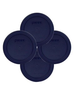 Tapas de Almacenamiento Redondas Pyrex 7200-PC Azul Oscuro 4-Pack