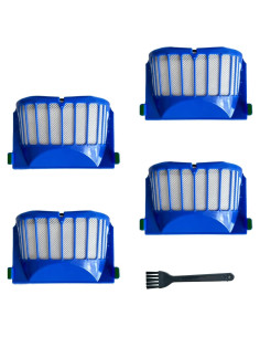 Paquete de 4 Filtros de Alta Eficiencia Zengerent para iRobot Roomba 500/600