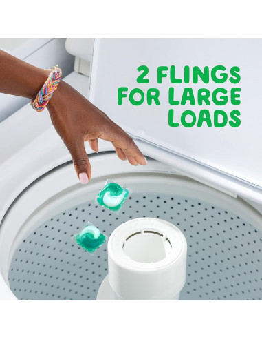 Gain Flings Detergente para Ropa 102 Pacs Aroma Brisa de Luna