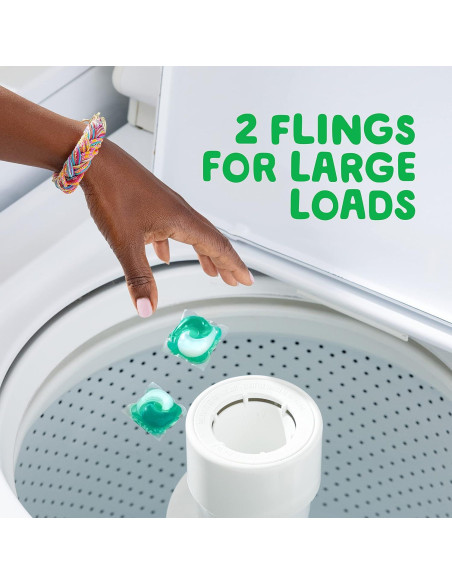 Gain Flings Detergente para Ropa 102 Pacs Aroma Brisa de Luna