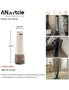 Cubierta Impermeable para Ventilador de Torre ANartcle 40-42" 2
