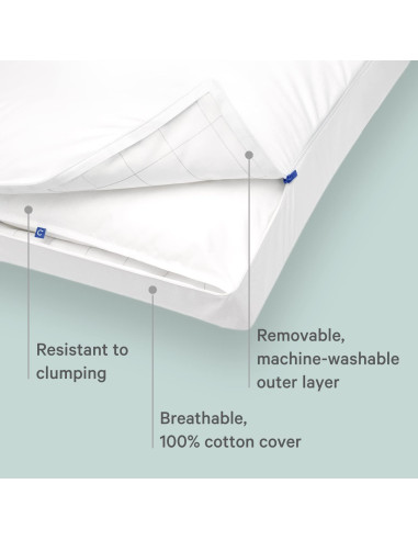 Almohada Híbrida de Nieve Casper Rey y Almohada Original Estándar