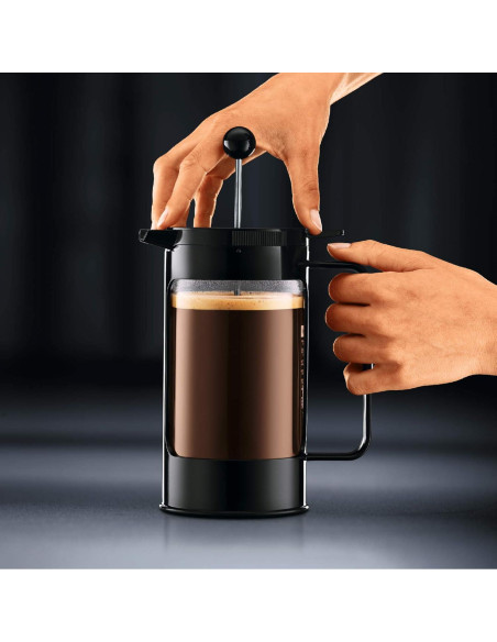 Cafetera de Prensa Francesa Bodum Bean 8 Tazas 1.01L Negra Cafetera de Prensa Francesa Bodum Bean 8 Tazas 1.01L Negra