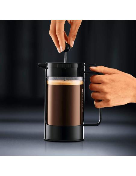 Cafetera de Prensa Francesa Bodum Bean 8 Tazas 1.01L Negra Cafetera de Prensa Francesa Bodum Bean 8 Tazas 1.01L Negra