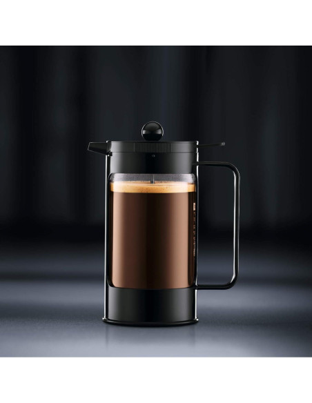 Cafetera de Prensa Francesa Bodum Bean 8 Tazas 1.01L Negra Cafetera de Prensa Francesa Bodum Bean 8 Tazas 1.01L Negra