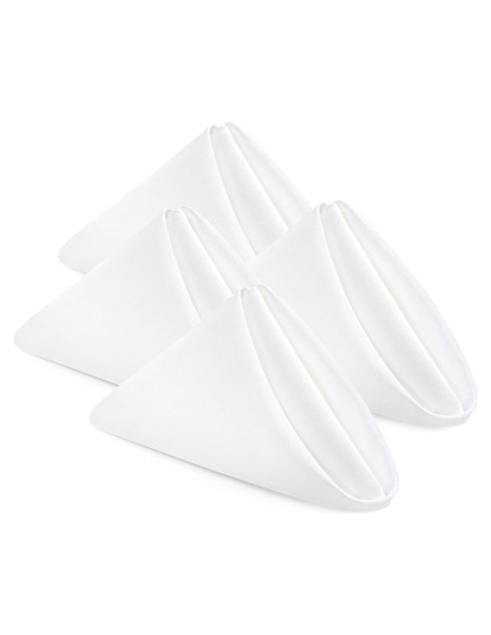 Servilletas de Tela Utopia Home 43x43 cm Blancas - Paquete de 24