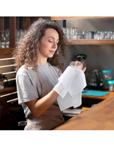 Servilletas de Tela Utopia Home 43x43 cm Blancas - Paquete de 24