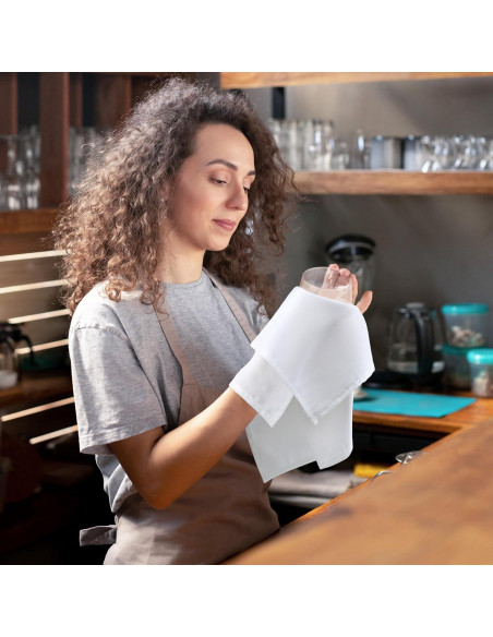 Servilletas de Tela Utopia Home 43x43 cm Blancas - Paquete de 24