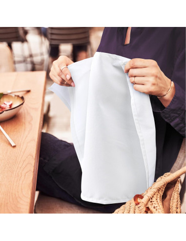 Servilletas de Tela Utopia Home 43x43 cm Blancas - Paquete de 24