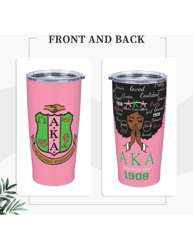 Taza térmica de acero inoxidable 20 oz Genérica rosa con tapa y popote