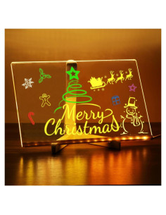 Tablero de Luz de Borrado en Seco NewWay 28x20 cm LED Multicolor