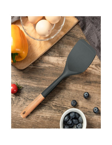 Espátula de Silicona Badiano 33.5 cm Antiadherente Gris