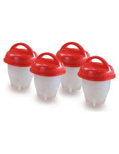 Cocinero de Huevos Egglettes - 4 Tazas de Silicona Antiadherente