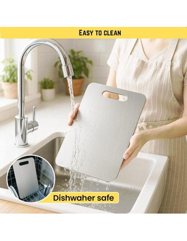 Juego de 3 Tablas de Cortar de Titanio YoYoulee - Higiénicas y Duraderas