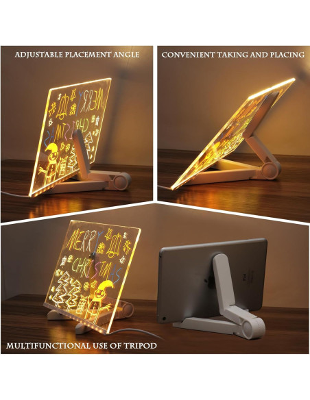 Tablero de Luz de Borrado en Seco NewWay 28x20 cm LED Multicolor