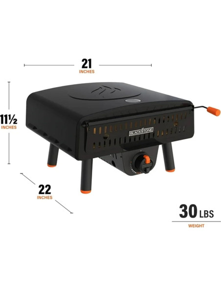 Horno de Pizza Eléctrico Portátil Blackstone Leggero 33 cm