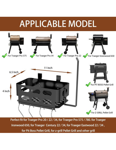 Contenedor de Almacenamiento para Parrillas Traeger BBQtopia