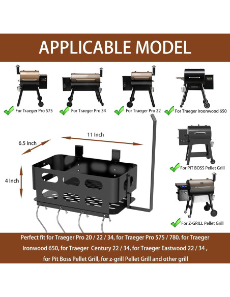 Contenedor de Almacenamiento para Parrillas Traeger BBQtopia