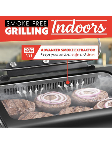 Parrilla Eléctrica Gourmia FoodStation 5-en-1 Sin Humo 1650W