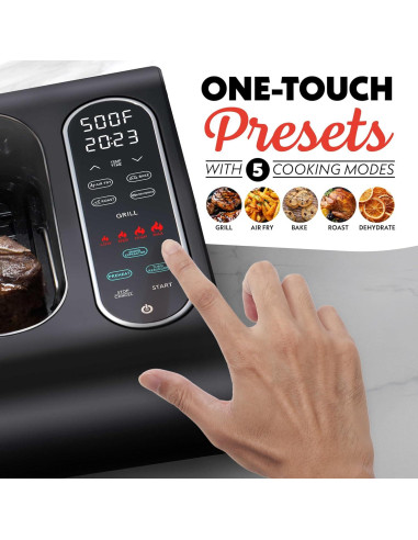 Parrilla Eléctrica Gourmia FoodStation 5-en-1 Sin Humo 1650W