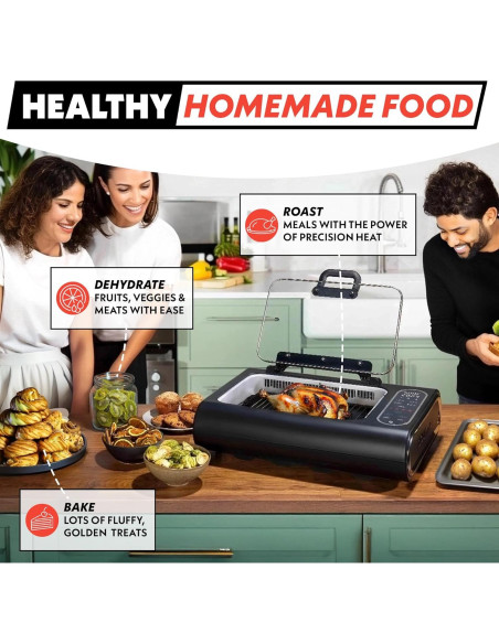 Parrilla Eléctrica Gourmia FoodStation 5-en-1 Sin Humo 1650W