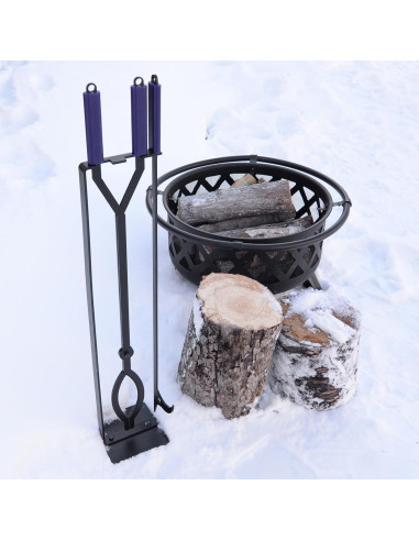 Juego de Herramientas para Chimenea CKLT 3 Piezas con Poker 101.6 cm