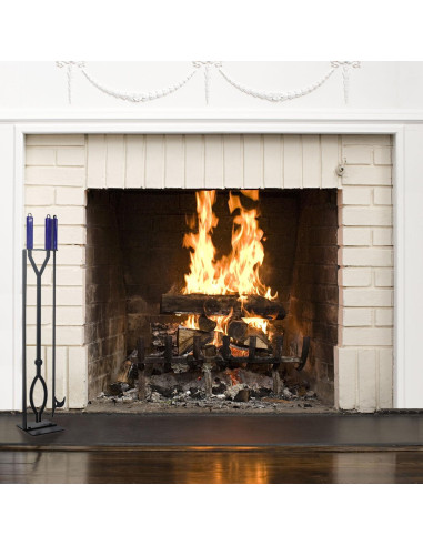 Juego de Herramientas para Chimenea CKLT 3 Piezas con Poker 101.6 cm