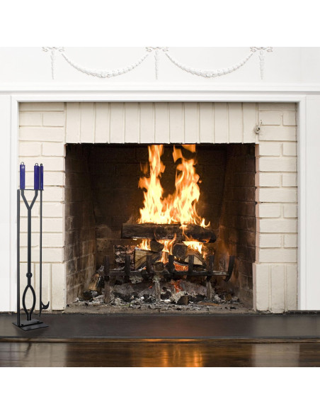 Juego de Herramientas para Chimenea CKLT 3 Piezas con Poker 101.6 cm