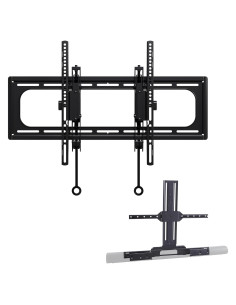 BUNDLE SANUS Soporte Pared TV 90" Inclinación + Barra Sonido