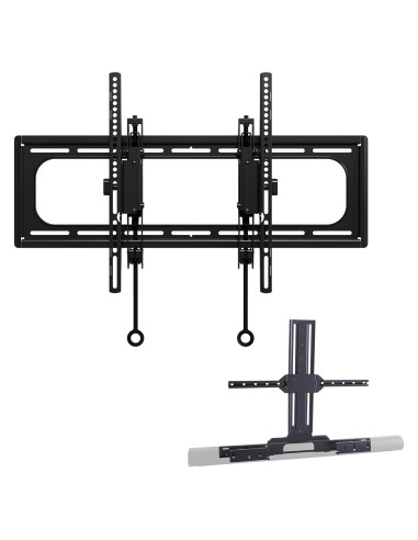 BUNDLE SANUS Soporte Pared TV 90" Inclinación + Barra Sonido