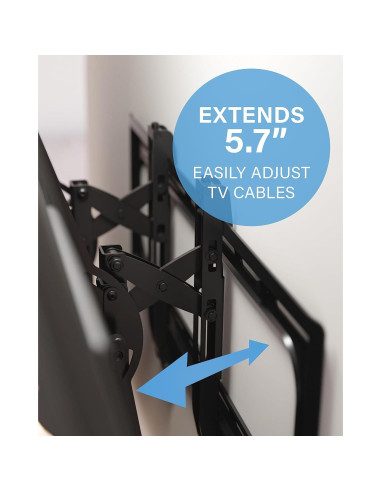 BUNDLE SANUS Soporte Pared TV 90" Inclinación + Barra Sonido