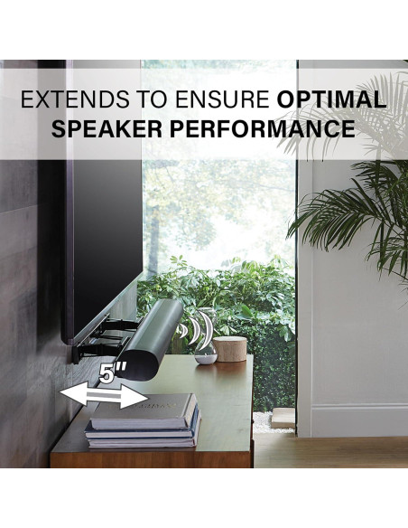 BUNDLE SANUS Soporte Pared TV 90" Inclinación + Barra Sonido