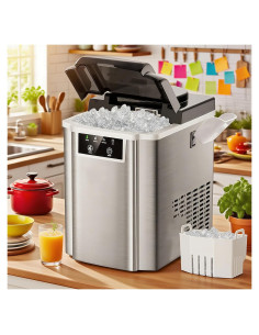 Máquina de Hielo en Cubos ADVWIN NIM-710 17.24 kg/día Plata