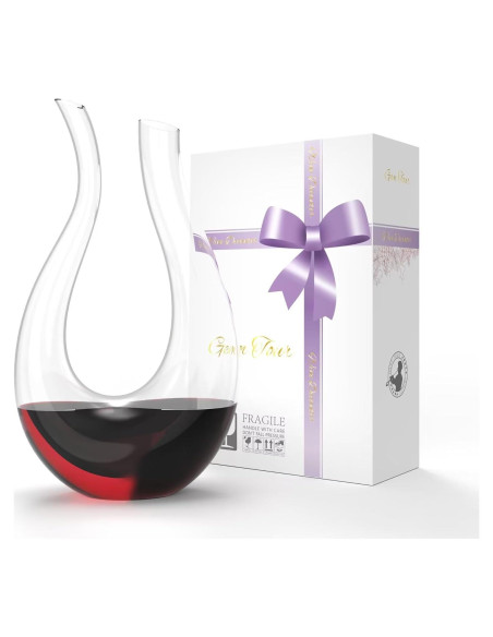 Decantador de Vino de Cristal Gem Tour 750ml Diseño U