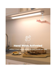 Iluminación Bajo Gabinete MYPLUS 40.64 cm LED 600LM Sensor Mano 2