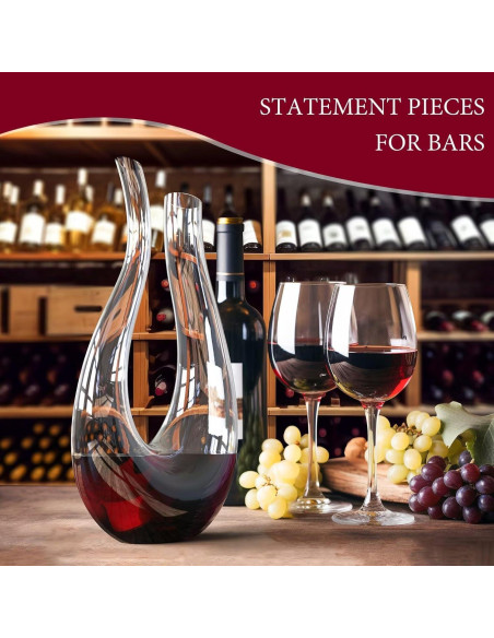 Decantador de Vino de Cristal Gem Tour 750ml Diseño U