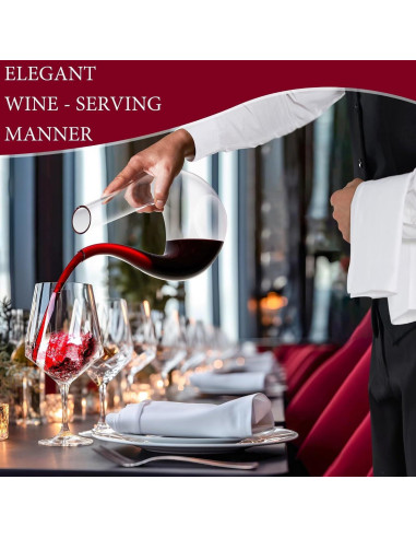 Decantador de Vino de Cristal Gem Tour 750ml Diseño U