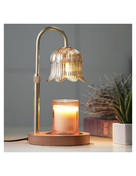 Lámpara Calentadora de Velas CRMILL CXRLD-001 Ámbar Floral