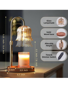 Lámpara Calentadora de Velas CRMILL CXRLD-001 Ámbar Floral 2