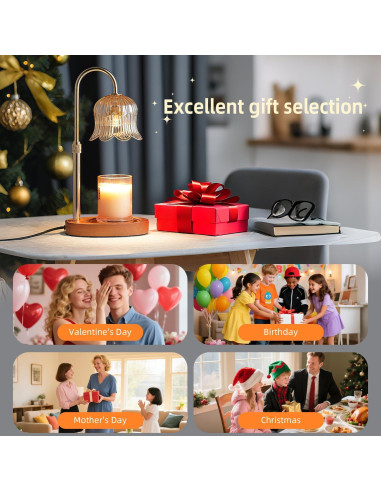 Lámpara Calentadora de Velas CRMILL CXRLD-001 Ámbar Floral