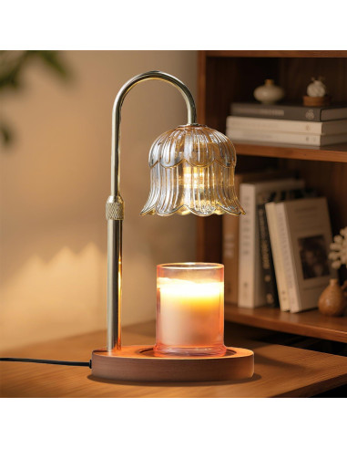 Lámpara Calentadora de Velas CRMILL CXRLD-001 Ámbar Floral