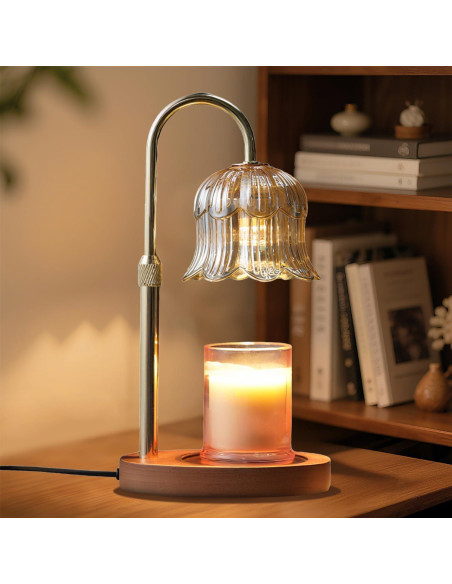 Lámpara Calentadora de Velas CRMILL CXRLD-001 Ámbar Floral