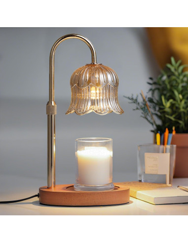 Lámpara Calentadora de Velas CRMILL CXRLD-001 Ámbar Floral