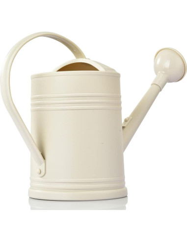 Regadera de plástico OKREK 1.89L marfil para plantas interiores