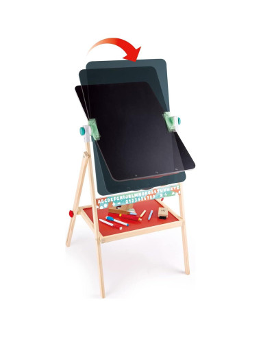 Caballete de Arte Hape para Niños Doble Cara con Accesorios