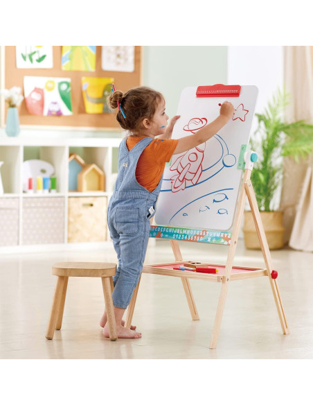 Caballete de Arte Hape para Niños Doble Cara con Accesorios