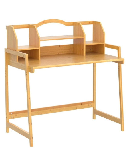 Conjunto de Escritorio y Silla UNICOO para Niños - Bambú Ajustable