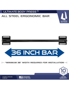 Barra de Dominadas Montada en Pared Ultimate Body Press 2.27kg 2