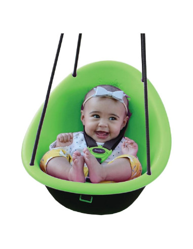 Columpio para Niños Swurfer Kiwi - Acolchado, 3 Puntos, Verde